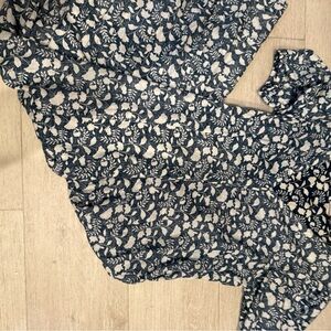 Faherty Blue and White Floral Dress